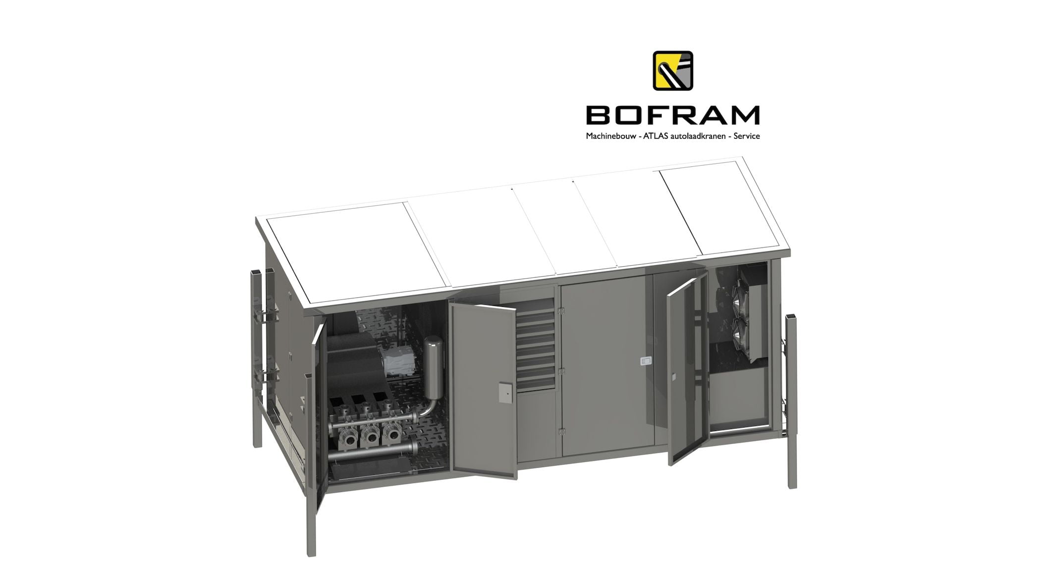bofram hdd pump systems BFP2000D with hydraulic support legs