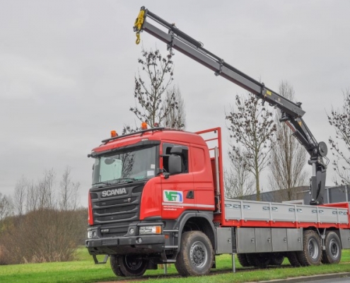 Vrachtwagen Atlas autolaadkraan PJ de Vet uit Mill