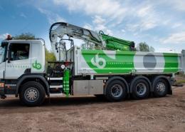 Vrachtwagen truck opbouw van Boekel laadbak