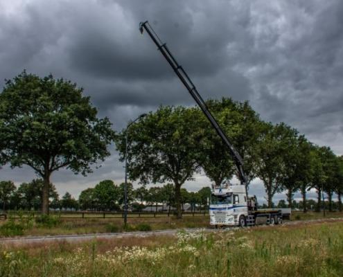 Bofram gieklengte 16 meter zware Atlas autolaadkraan Peter Peters Schaijk