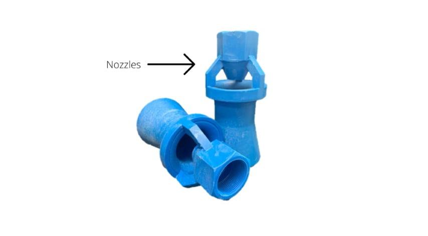 Nozzles groutmixer & groutpomp